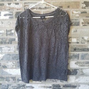 4/$25 Mossimo Womens eyelet top XXL